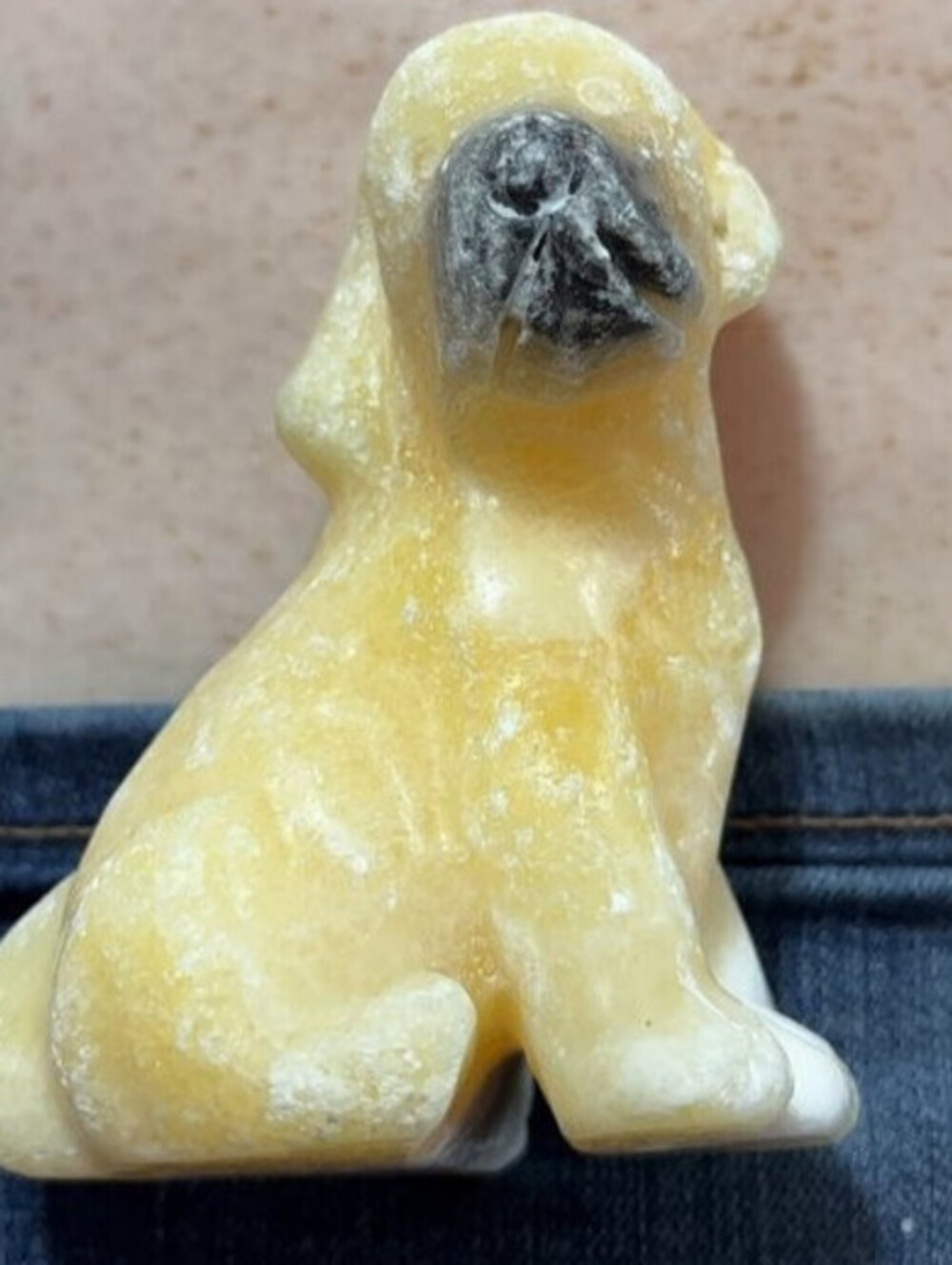 Alabaster Dog Figurine